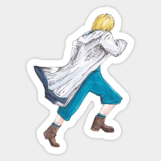 The Thirteenth Doctor Watercolour Sticker